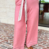 Current Air - The Riviera Pant - Blush-400 Pants-CURRENT AIR CLOTHING-July & June Women's Fashion Boutique Located in San Antonio, Texas