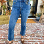 Liverpool - The Hannah Crop Flare Jeans-420 Denim-LIVERPOOL JEANS COMPANY-July & June Women's Fashion Boutique Located in San Antonio, Texas