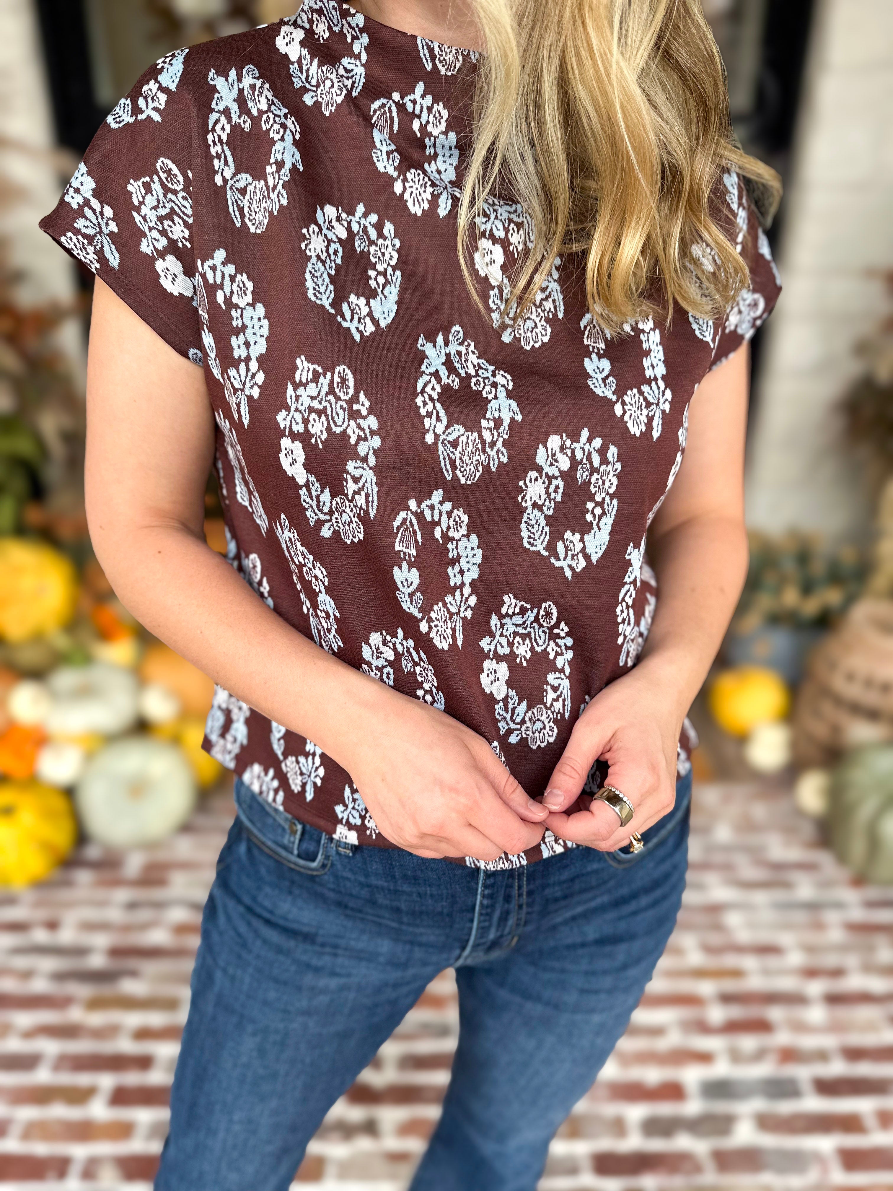 THML - Fall Muse Mock Neck Knit Top-230 Sweaters/Cardis-THML-July & June Women's Fashion Boutique Located in San Antonio, Texas