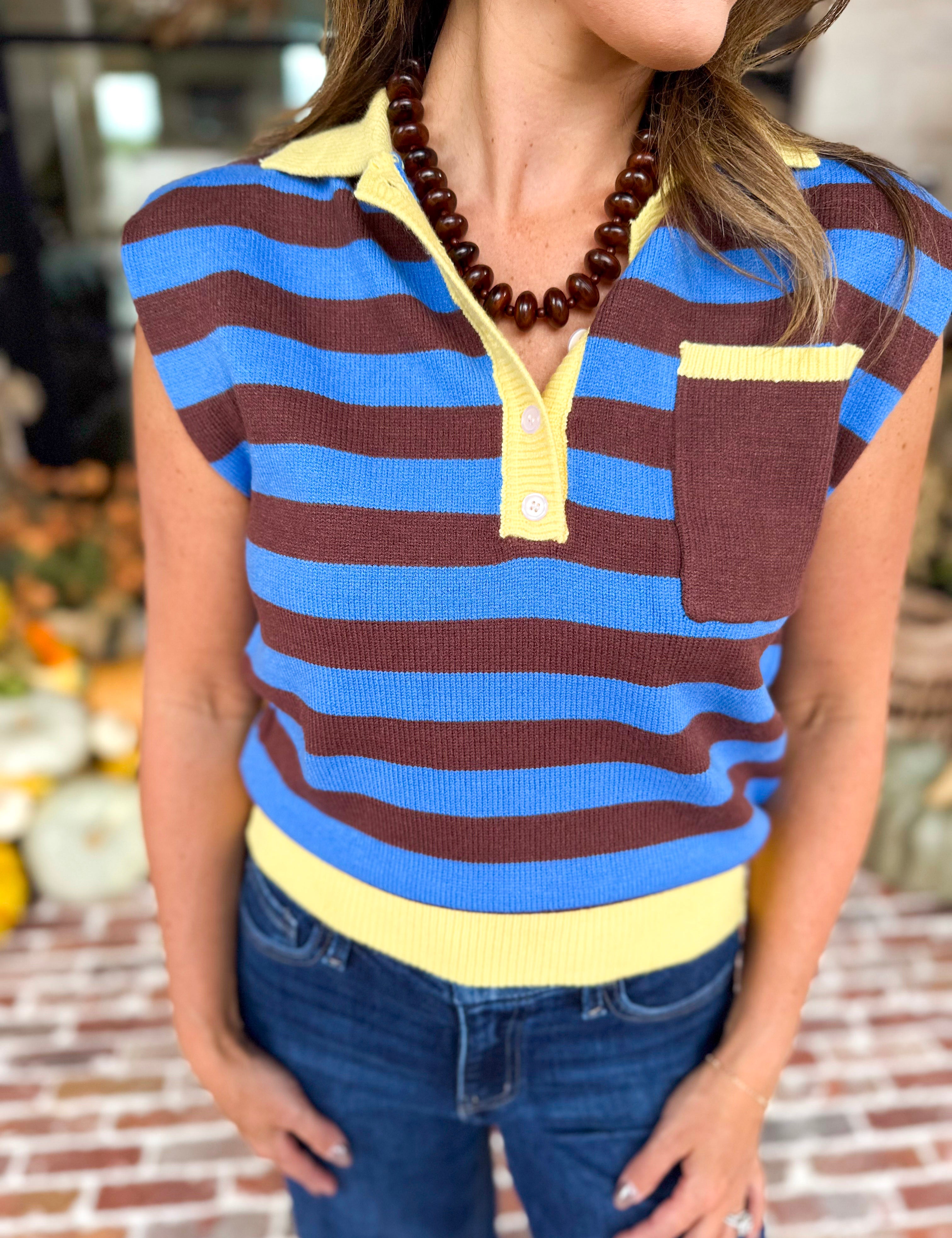 THML - The Good Mood Knit Top-230 Sweaters/Cardis-THML-July & June Women's Fashion Boutique Located in San Antonio, Texas