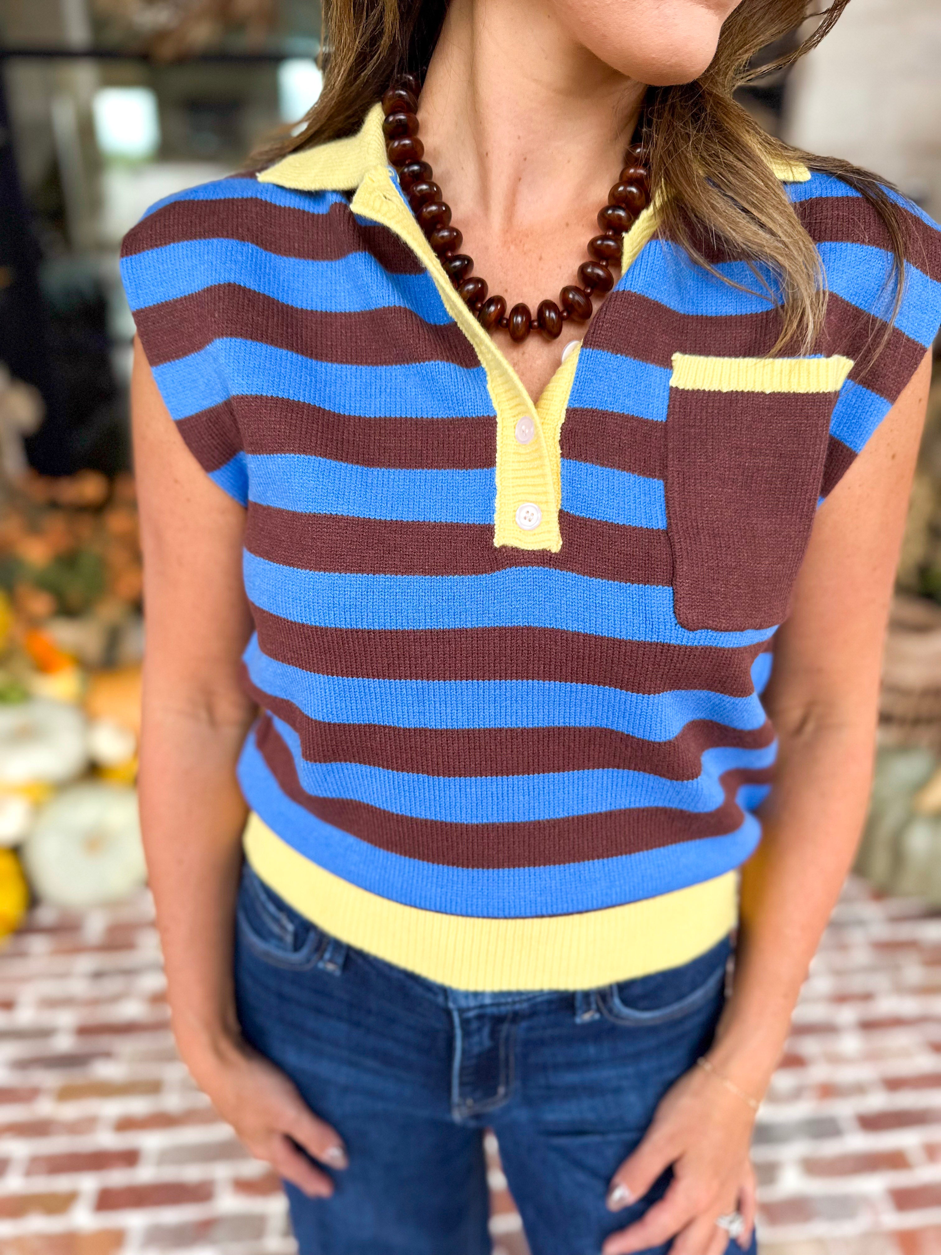THML - The Good Mood Knit Top-230 Sweaters/Cardis-THML-July & June Women's Fashion Boutique Located in San Antonio, Texas