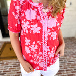 The Colorful in Confidence Blouse-200 Fashion Blouses-FATE-July & June Women's Fashion Boutique Located in San Antonio, Texas