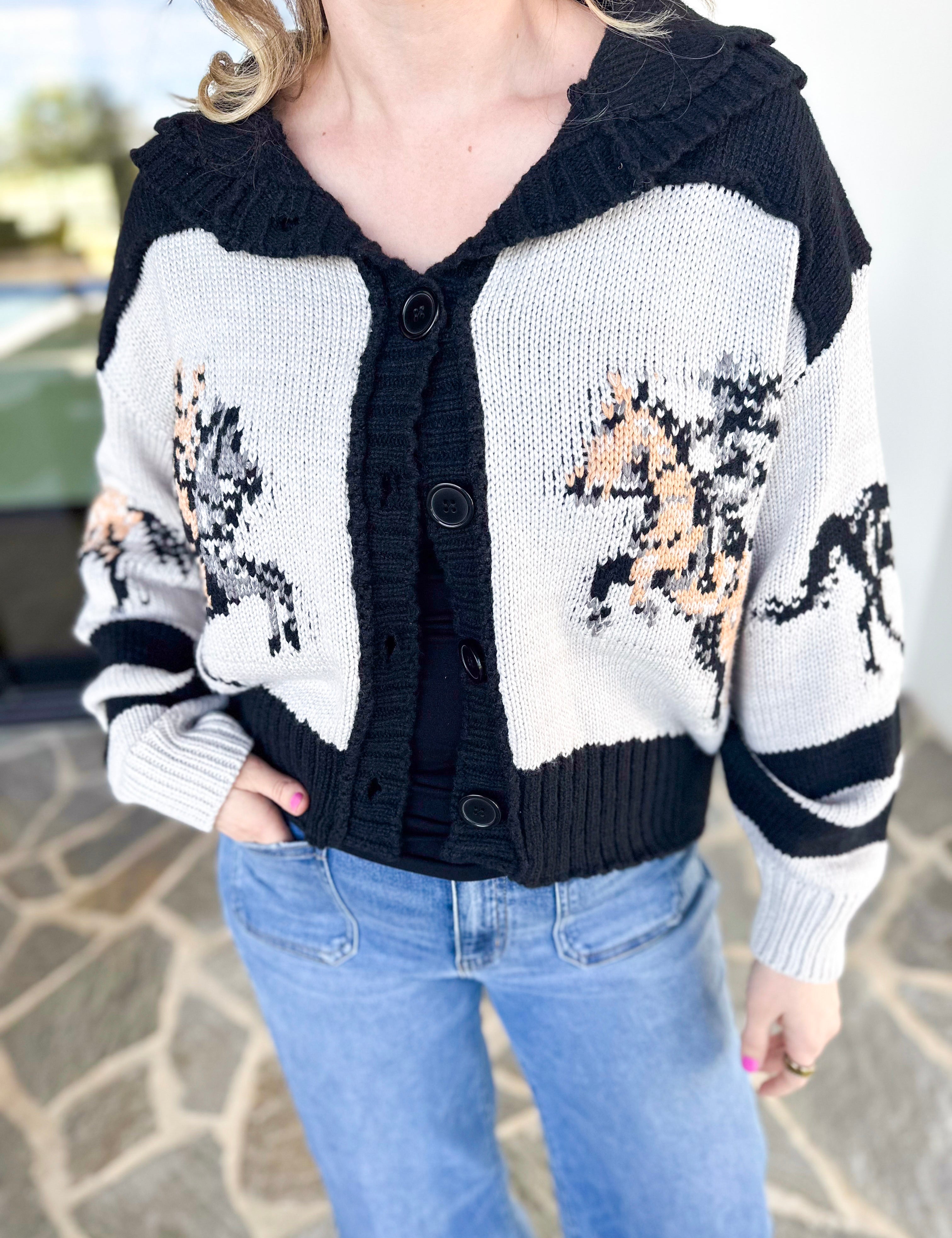 The Beth Cardigan- Black-230 Sweaters/Cardis-VEVERET CLOTHING-July & June Women's Fashion Boutique Located in San Antonio, Texas