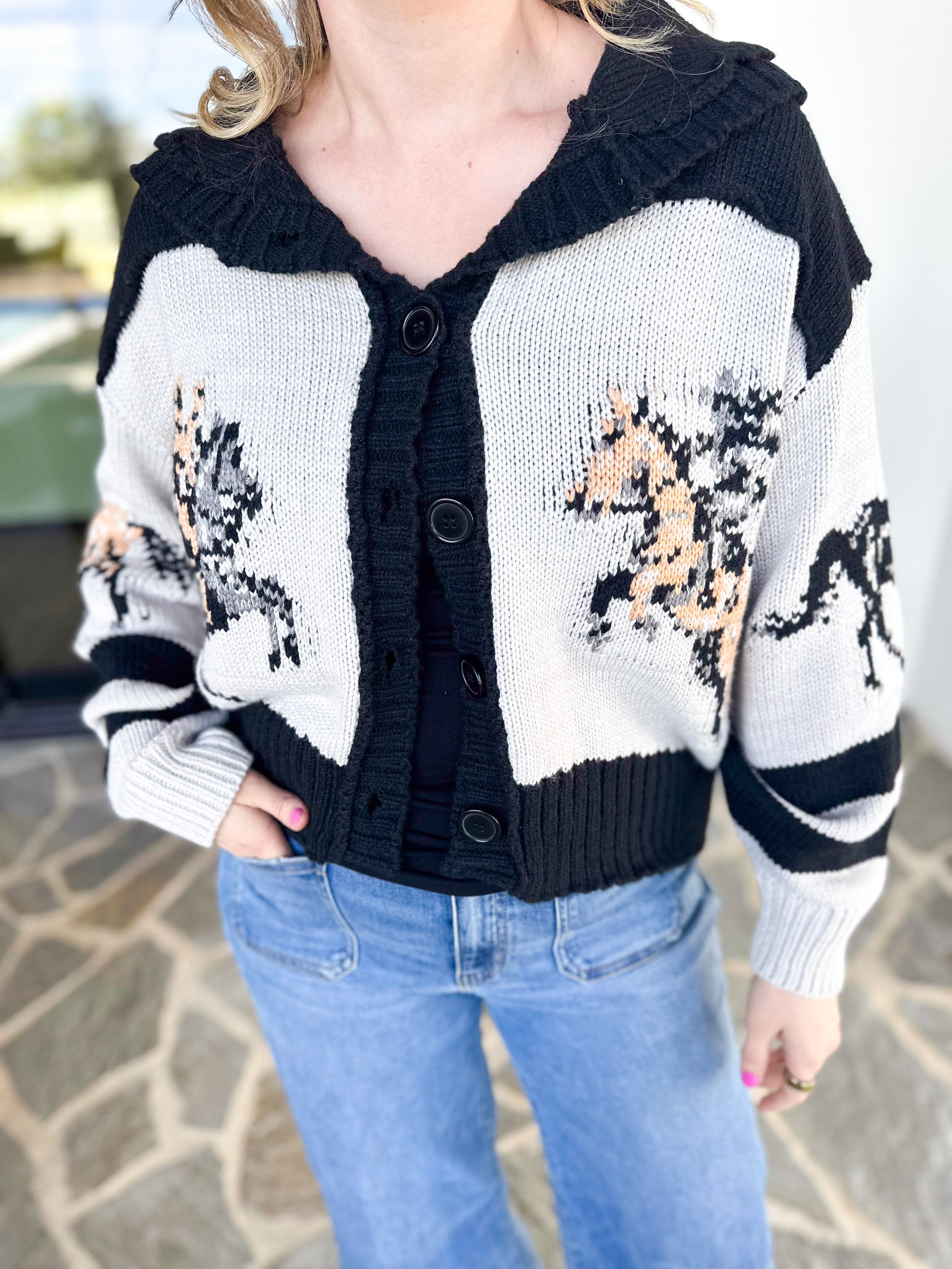 The Beth Cardigan- Black-230 Sweaters/Cardis-VEVERET CLOTHING-July & June Women's Fashion Boutique Located in San Antonio, Texas