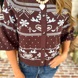 THML - Slight Chill Button Sweater-230 Sweaters/Cardis-THML-July & June Women's Fashion Boutique Located in San Antonio, Texas