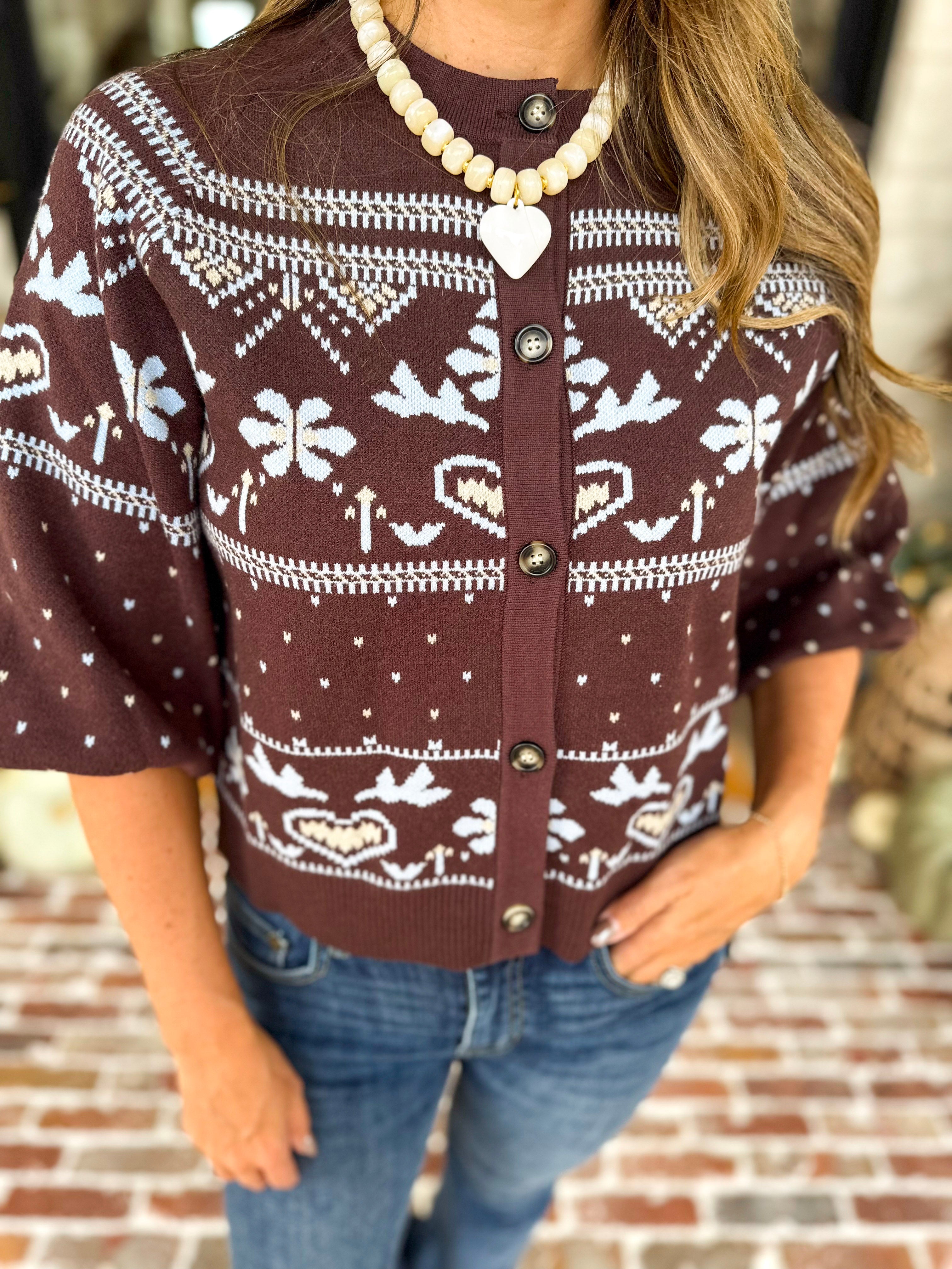 THML - Slight Chill Button Sweater-230 Sweaters/Cardis-THML-July & June Women's Fashion Boutique Located in San Antonio, Texas