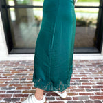 Fall Must Have Midi Skirt - Hunter Green-410 Shorts/Skirts-ENTRO-July & June Women's Fashion Boutique Located in San Antonio, Texas
