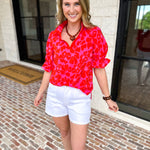 Mary Square - Jessica Blouse - Samba Garden-200 Fashion Blouses-MARY SQUARE-July & June Women's Fashion Boutique Located in San Antonio, Texas