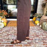 Cotton Barrel Utility Pant - Coffee Bean-400 Pants-MONO B-July & June Women's Fashion Boutique Located in San Antonio, Texas