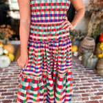 Always Vibrant Gingham Maxi Dress-500 Midi-TCEC-July & June Women's Fashion Boutique Located in San Antonio, Texas