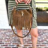Fringe Crossbody Purse - Hazelnut-130 ACCESSORIES-Moda Luxe-July & June Women's Fashion Boutique Located in San Antonio, Texas