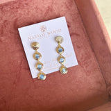 Natalie Wood - Strata Linear Earrings - Blue Chalcedony-110 Jewelry & Hair-Natalie Wood-July & June Women's Fashion Boutique Located in San Antonio, Texas