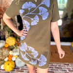 Bold Floral Knit Mini Dress-510 Mini-ENTRO-July & June Women's Fashion Boutique Located in San Antonio, Texas