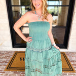 The Lexi Midi Dress - Seafoam Green-500 Midi-STRUT & BOLT-July & June Women's Fashion Boutique Located in San Antonio, Texas
