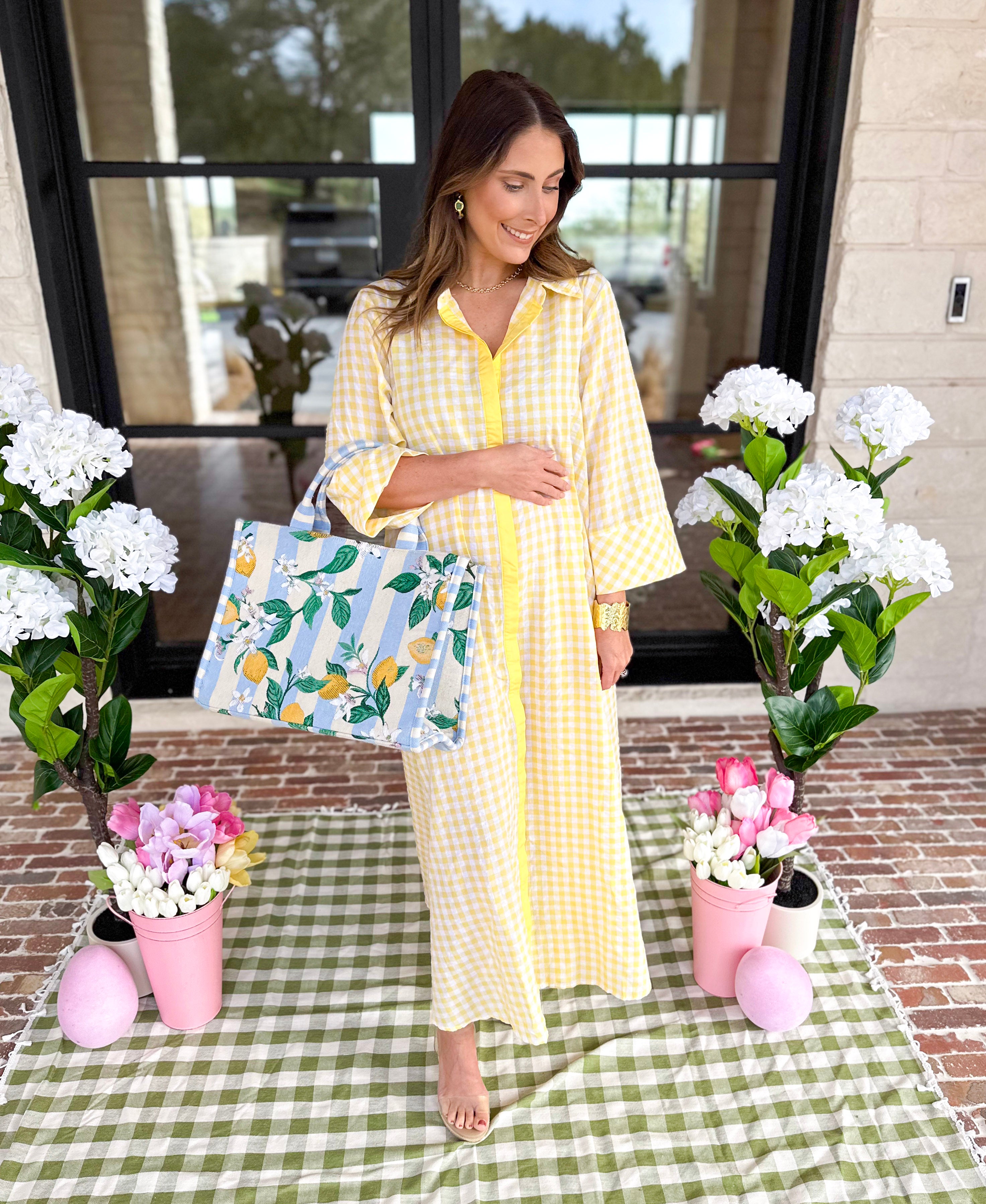 Spring Dreams Midi Dress - Yellow-500 Midi-ENTRO-July & June Women's Fashion Boutique Located in San Antonio, Texas