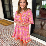 The Retro Pink Mini Dress-510 Mini-FATE-July & June Women's Fashion Boutique Located in San Antonio, Texas