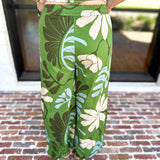 Sunset Floral Set - Matcha Green-500 Midi-ENTRO-July & June Women's Fashion Boutique Located in San Antonio, Texas