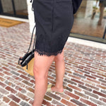 The Modern Lace Shorts - Black-410 Shorts/Skirts-ENTRO-July & June Women's Fashion Boutique Located in San Antonio, Texas