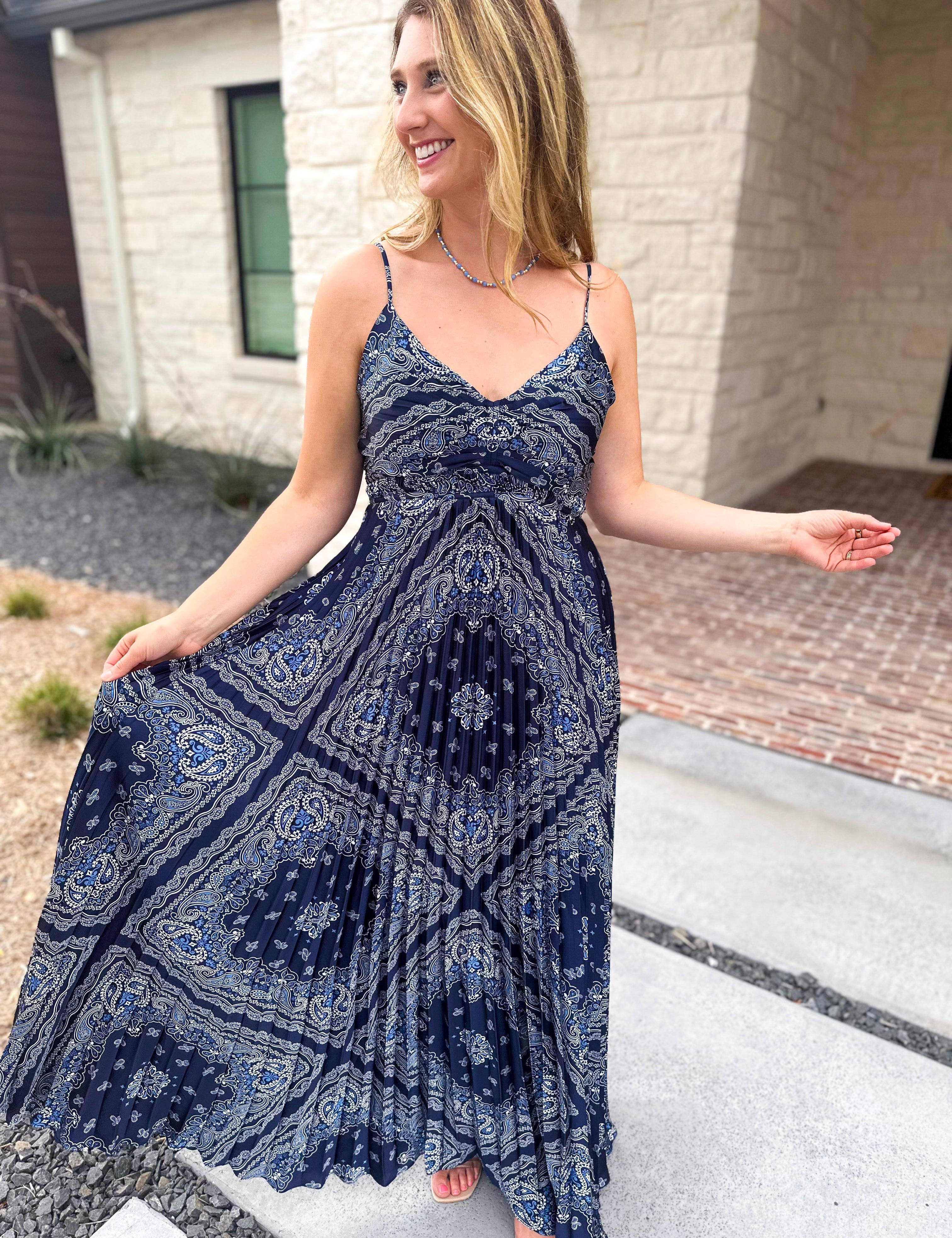 The Endless Summer Midi Dress-500 Midi-SKIES ARE BLUE-July & June Women's Fashion Boutique Located in San Antonio, Texas