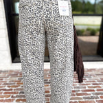Vervet - High Rise Utility Cheetah Barrel Jeans-420 Denim-VEVERT BY FLYING MONKEY-July & June Women's Fashion Boutique Located in San Antonio, Texas