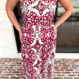 Cranberry Crush Midi Skirt Set-500 Midi-TCEC-July & June Women's Fashion Boutique Located in San Antonio, Texas