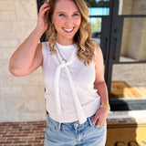 The Country Club Knit Sweater - Ivory-230 Sweaters/Cardis-ENTRO-July & June Women's Fashion Boutique Located in San Antonio, Texas