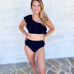 MARY SQUARE - Katelyn Two Piece Swimsuit - Black - FINAL SALE-300 Athleisure/Lounge-MARY SQUARE-July & June Women's Fashion Boutique Located in San Antonio, Texas