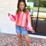 The Santa Fe Blouse-200 Fashion Blouses-FATE-July & June Women's Fashion Boutique Located in San Antonio, Texas