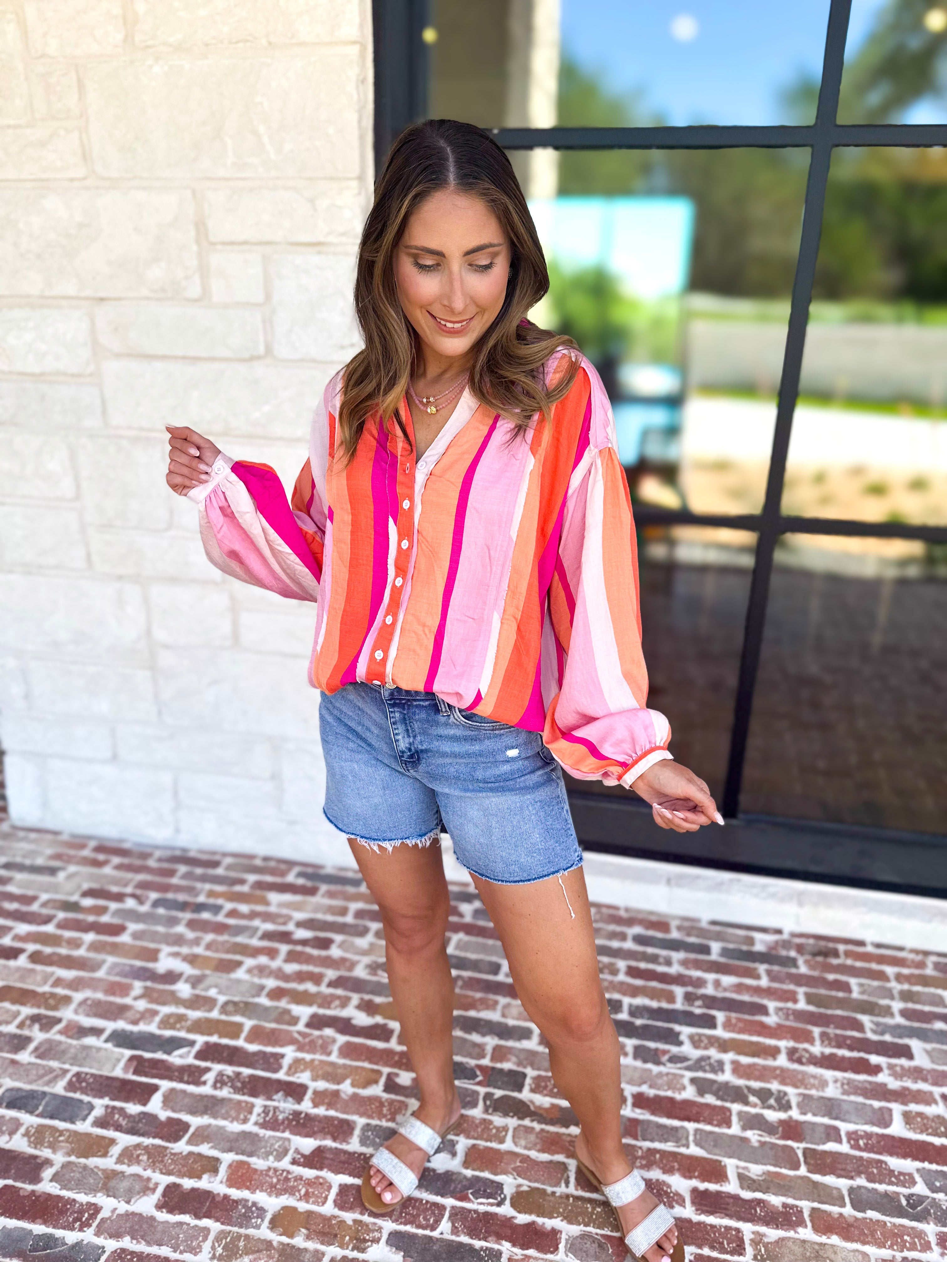 The Santa Fe Blouse-200 Fashion Blouses-FATE-July & June Women's Fashion Boutique Located in San Antonio, Texas