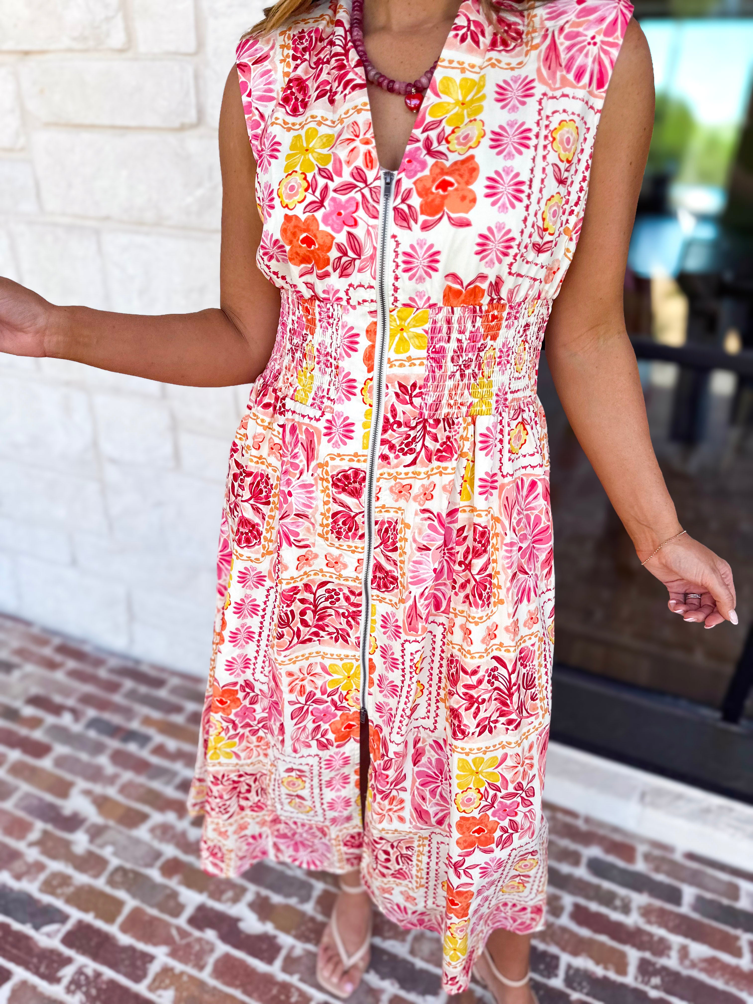 The Palm Beach Midi Dress-500 Midi-FATE-July & June Women's Fashion Boutique Located in San Antonio, Texas