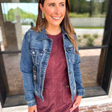 LIVERPOOL - Classic Jean Jacket-600 Outerwear-LIVERPOOL JEANS COMPANY-July & June Women's Fashion Boutique Located in San Antonio, Texas