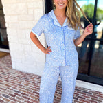 MARY SQUARE - Charlotte Pants PJ Set - Meadow Lane-300 Athleisure/Lounge-MARY SQUARE-July & June Women's Fashion Boutique Located in San Antonio, Texas