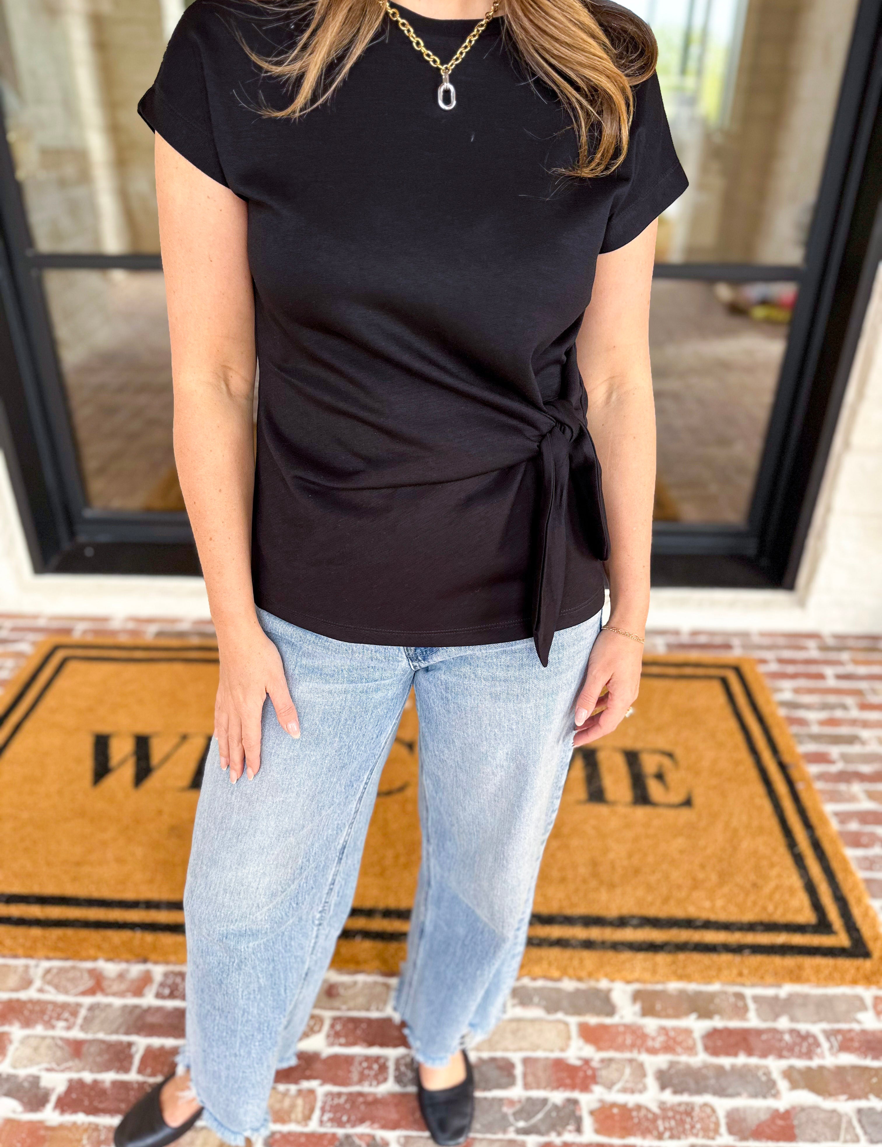 Comfy & Classy Top - Black-200 Fashion Blouses-ENTRO-July & June Women's Fashion Boutique Located in San Antonio, Texas