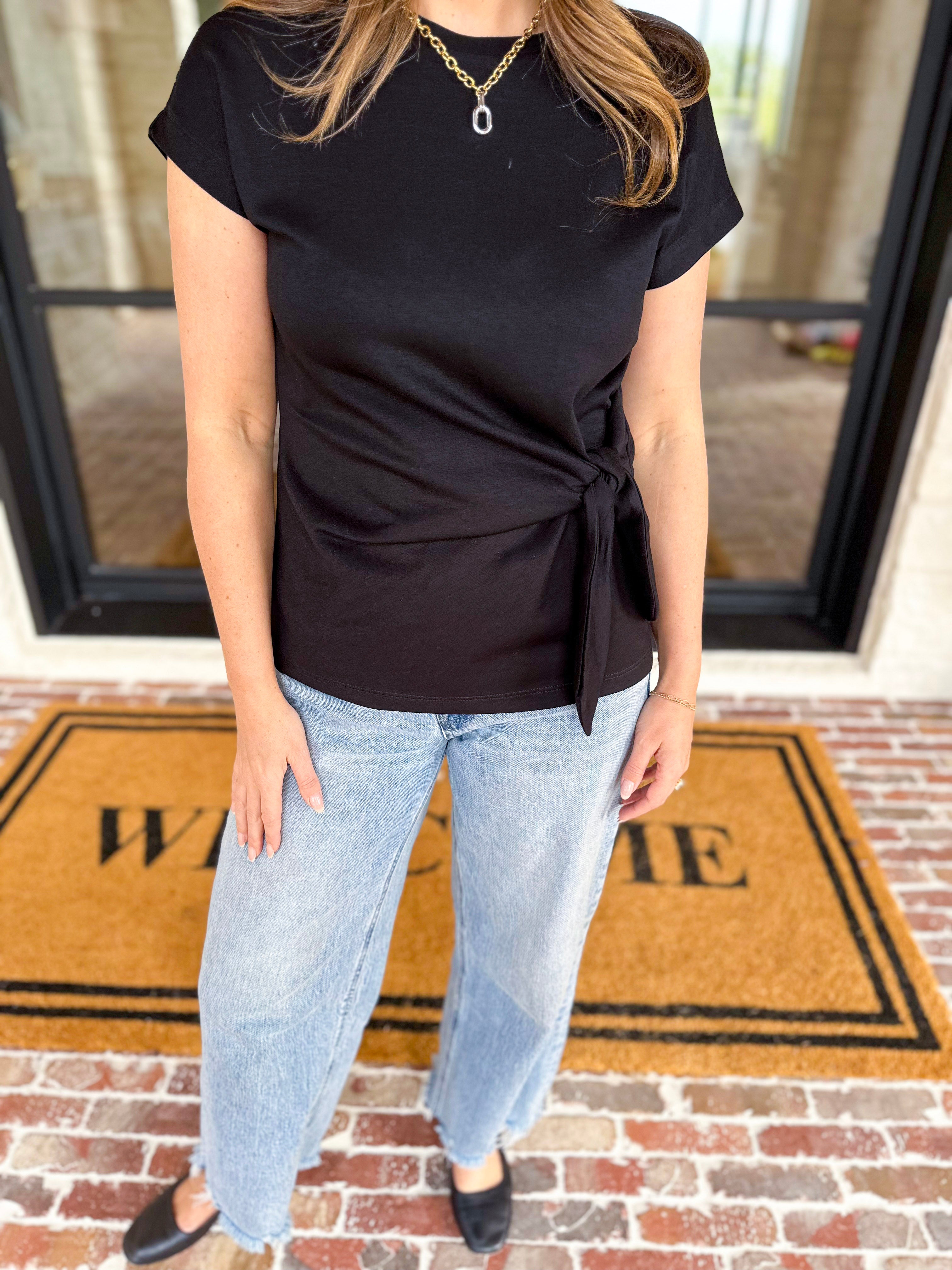 Comfy & Classy Top - Black-200 Fashion Blouses-ENTRO-July & June Women's Fashion Boutique Located in San Antonio, Texas