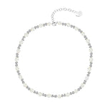 Natalie Wood - Adorned Pearl Mini Beaded Necklace in Silver-110 Jewelry & Hair-Natalie Wood-July & June Women's Fashion Boutique Located in San Antonio, Texas