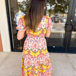 Peach Sunrise Midi Dress-500 Midi-FATE-July & June Women's Fashion Boutique Located in San Antonio, Texas
