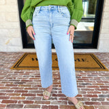 Vervet - High Rise Cropped Slim Wide Jeans-400 Pants-VEVERT BY FLYING MONKEY-July & June Women's Fashion Boutique Located in San Antonio, Texas