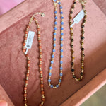 Natalie Wood - Adorned Mini Beaded Necklace - Sandstone-110 Jewelry & Hair-Natalie Wood-July & June Women's Fashion Boutique Located in San Antonio, Texas