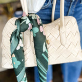 Floral Square Scarf - Green-130 ACCESSORIES-SHIRALEAH-July & June Women's Fashion Boutique Located in San Antonio, Texas
