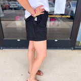 Upscale Shorts - Black-410 Shorts/Skirts-ENTRO-July & June Women's Fashion Boutique Located in San Antonio, Texas