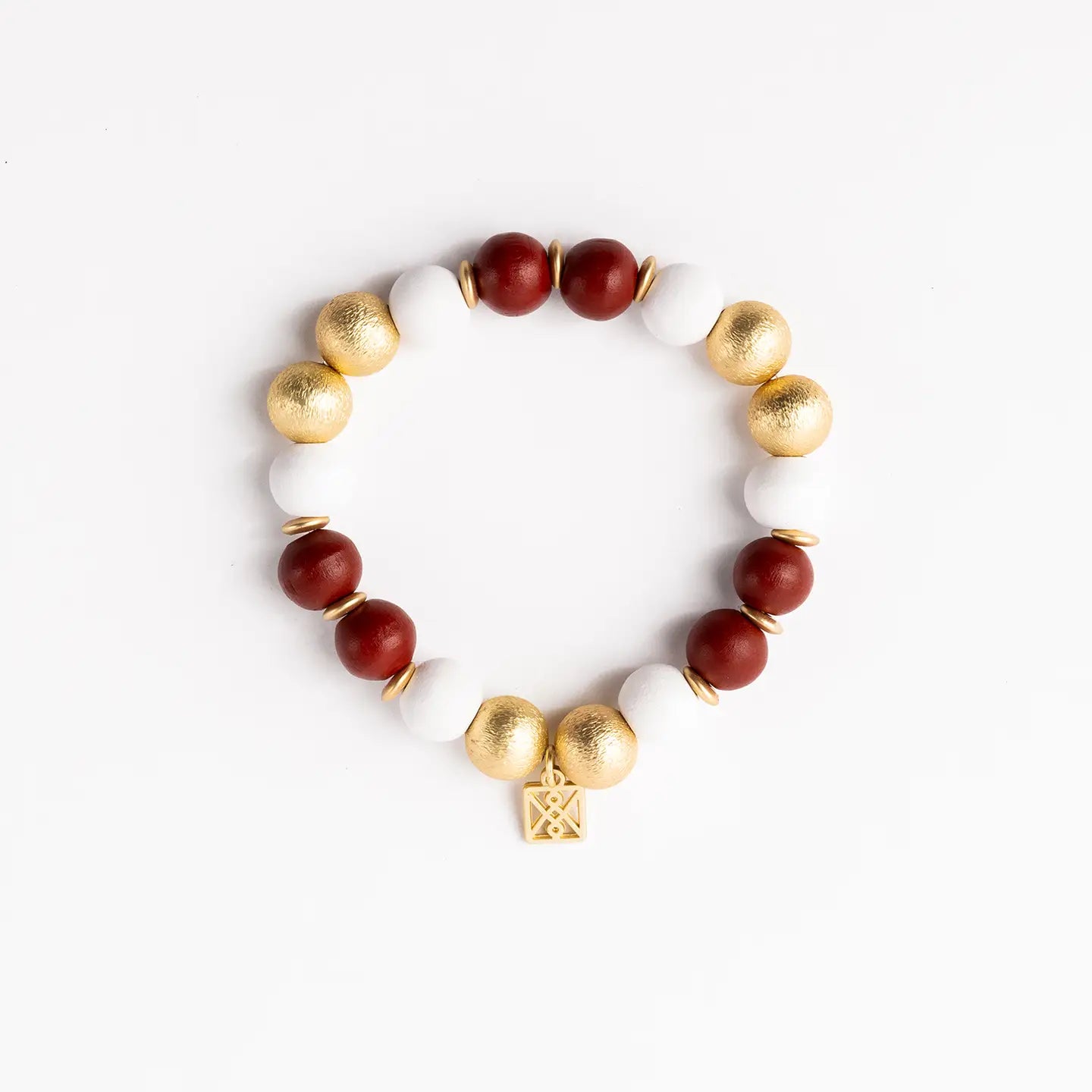 Michelle McDowell - Nori Bracelet - Crimson & White-110 Jewelry & Hair-Michelle McDowell-July & June Women's Fashion Boutique Located in San Antonio, Texas