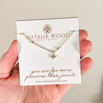Natalie Wood - Carry On Cross Drop Necklace - Gold-110 Jewelry & Hair-Natalie Wood-July & June Women's Fashion Boutique Located in San Antonio, Texas