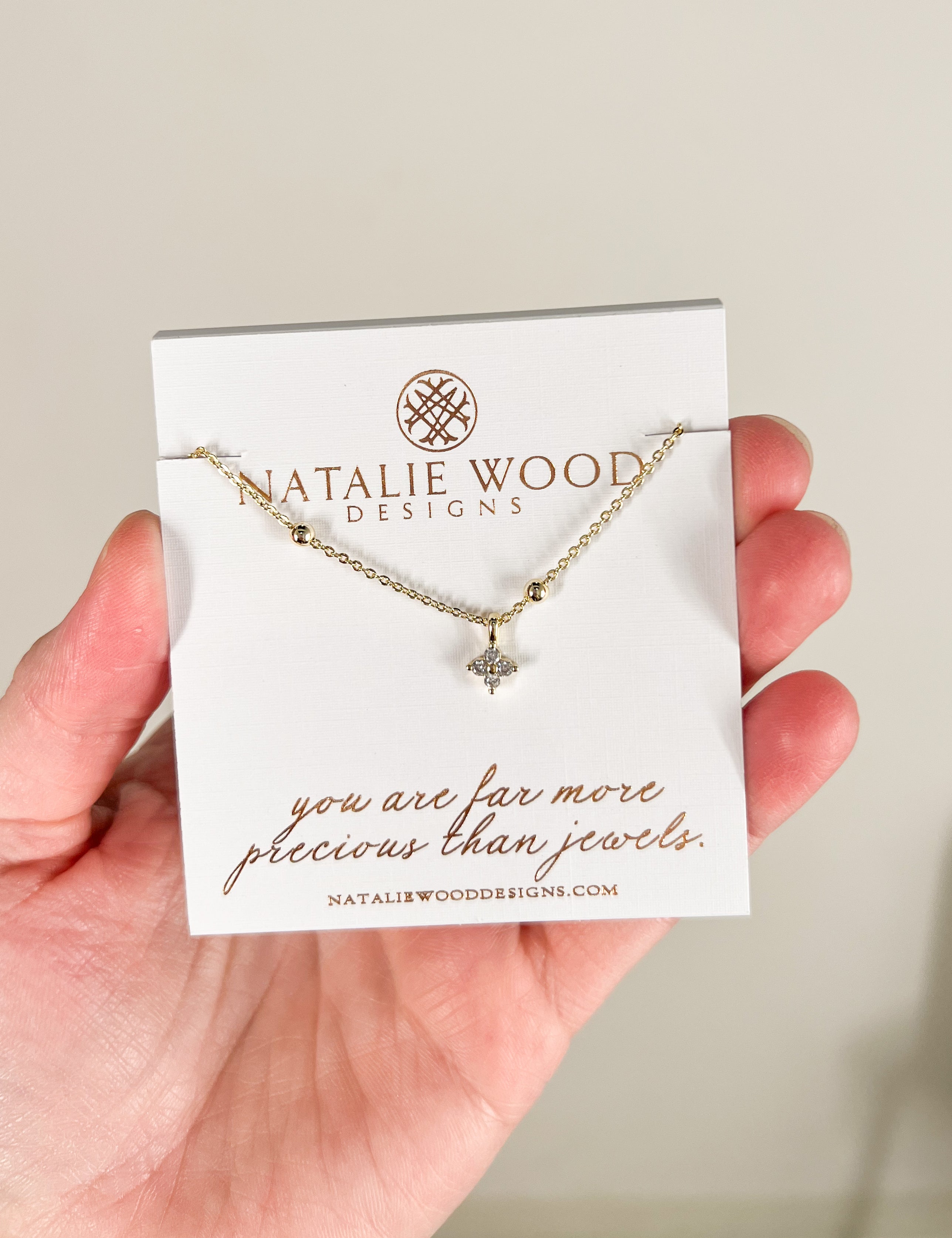 Natalie Wood - Carry On Cross Drop Necklace - Gold-110 Jewelry & Hair-Natalie Wood-July & June Women's Fashion Boutique Located in San Antonio, Texas