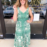 The Madrid Midi Dress-500 Midi-ENTRO-July & June Women's Fashion Boutique Located in San Antonio, Texas