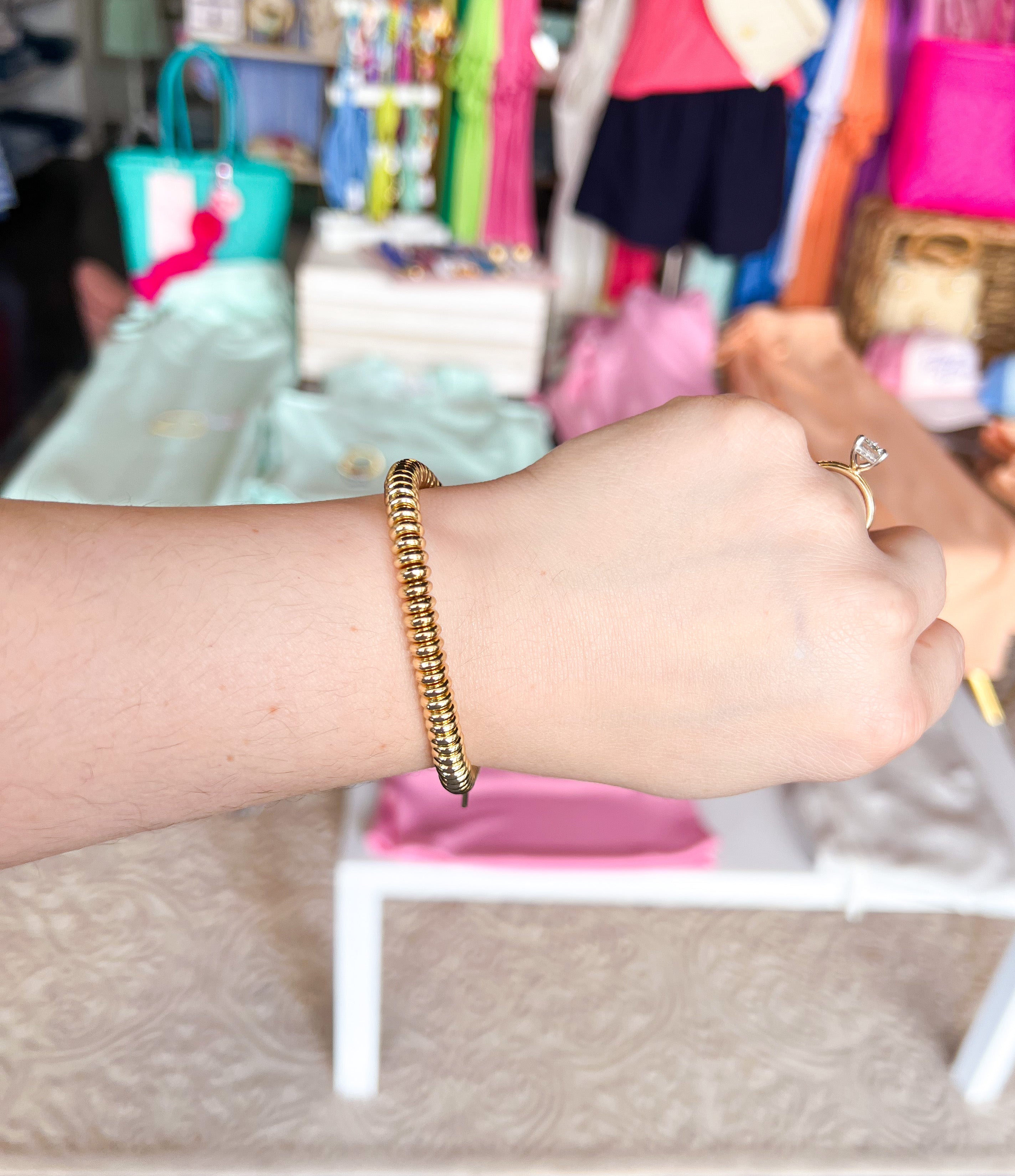 Michelle McDowell - Gold Bracelet - Medium-110 Jewelry & Hair-Michelle McDowell-July & June Women's Fashion Boutique Located in San Antonio, Texas
