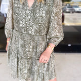 Olive Fields Mini Dress-510 Mini-SKIES ARE BLUE-July & June Women's Fashion Boutique Located in San Antonio, Texas