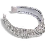 Mesh Bead Knitted Headbands - Silver-130 ACCESSORIES-SHIRALEAH-July & June Women's Fashion Boutique Located in San Antonio, Texas
