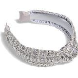 Mesh Bead Knitted Headbands - Silver-130 ACCESSORIES-SHIRALEAH-July & June Women's Fashion Boutique Located in San Antonio, Texas