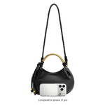 Dottie Gold Top Handle Bag - Black-130 Accessories-MELIE BIANCO-July & June Women's Fashion Boutique Located in San Antonio, Texas