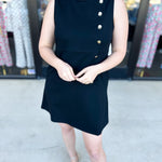 THML - Black Chic Mini Dress-510 Mini-THML-July & June Women's Fashion Boutique Located in San Antonio, Texas